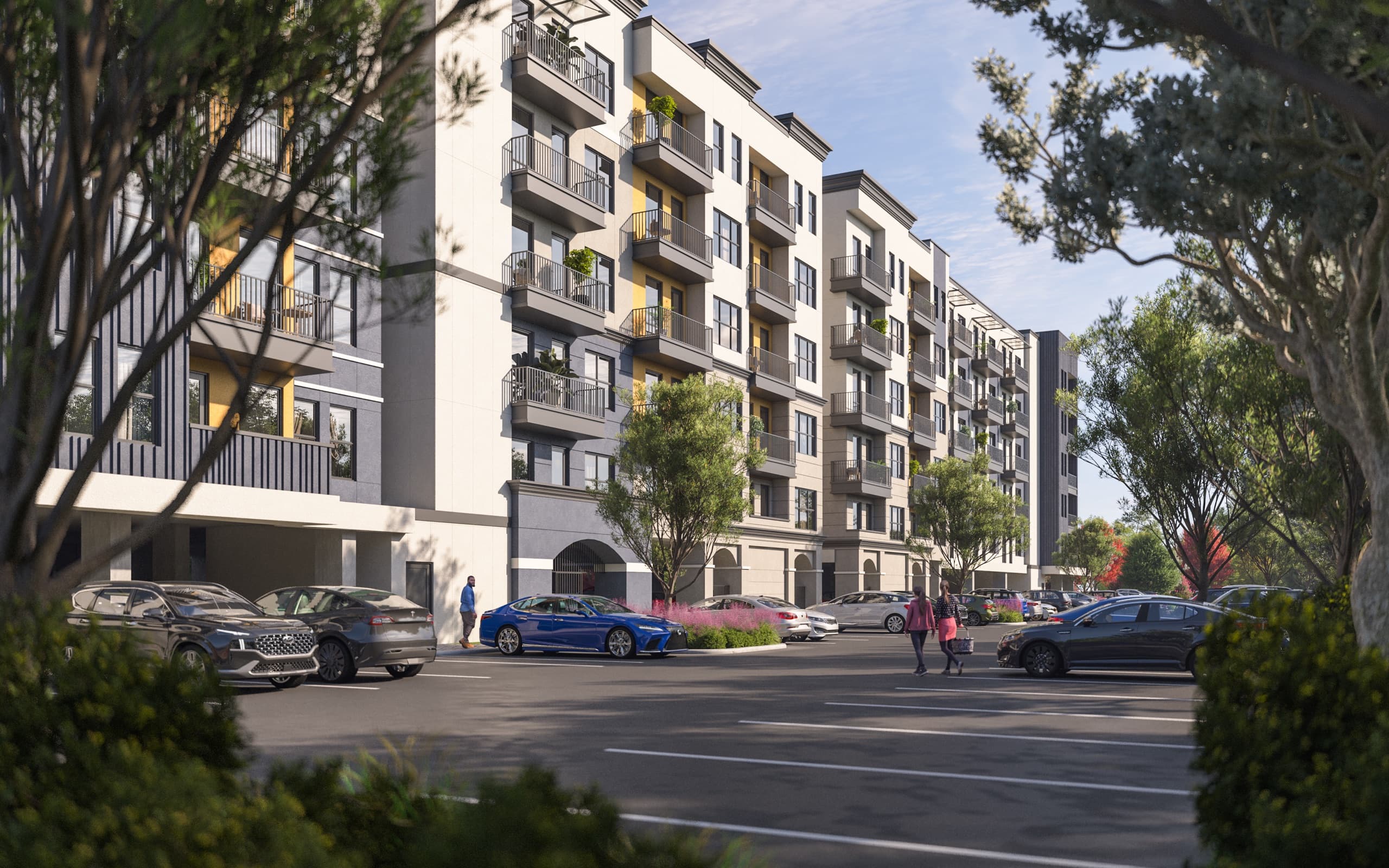 Vista da rua do empreendimento